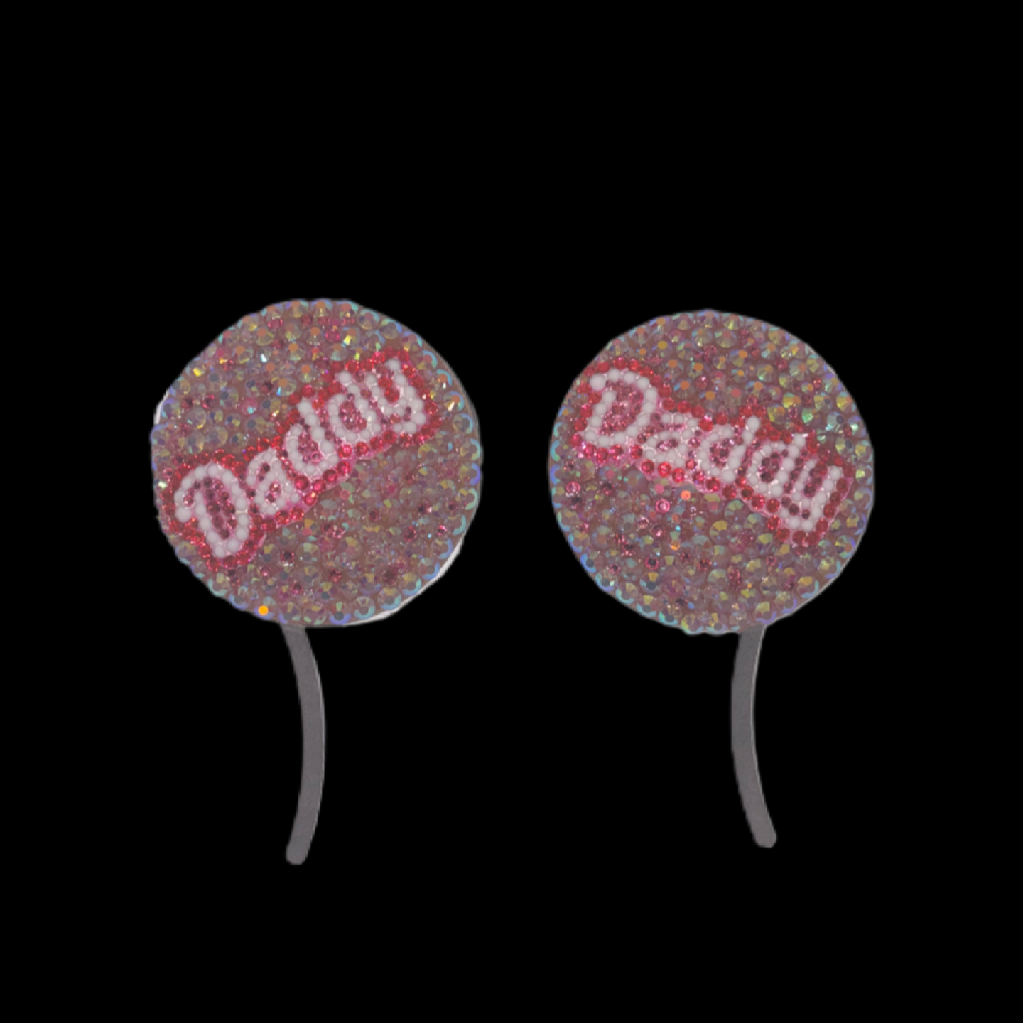 Daddy Theme Pink Crystal Pasties