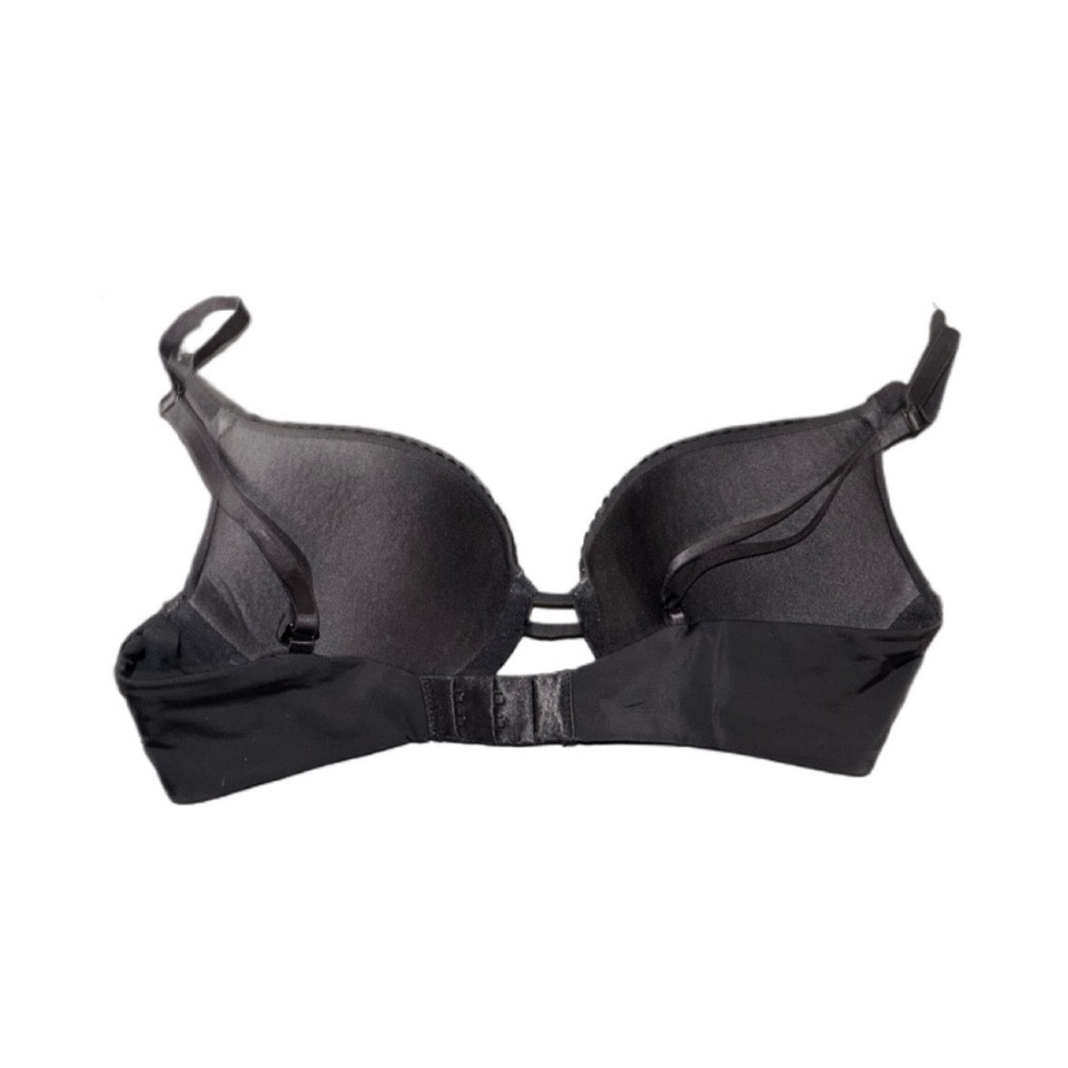 Black & Crystal Daisy Theme Bra 34B