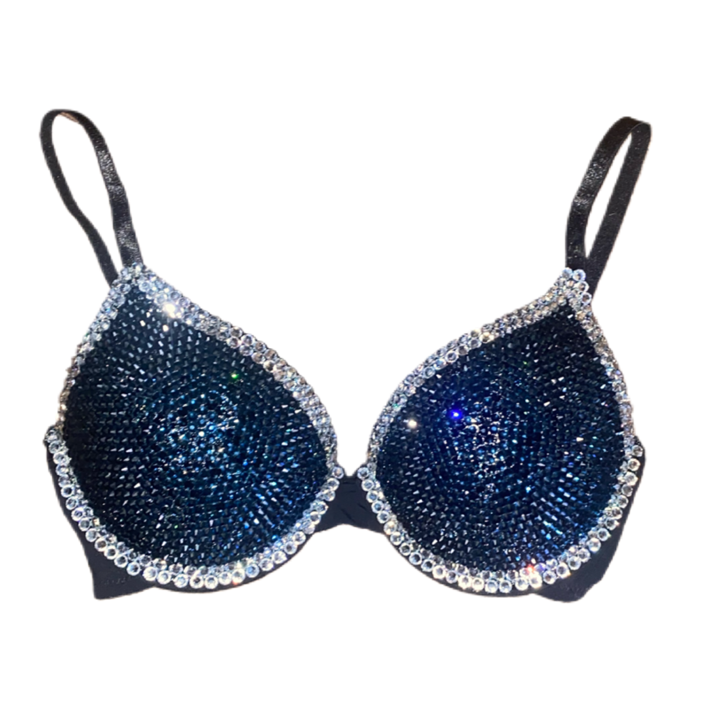 Montana Blue & Luxe Crystal Duo T-Shirt Bra In Black