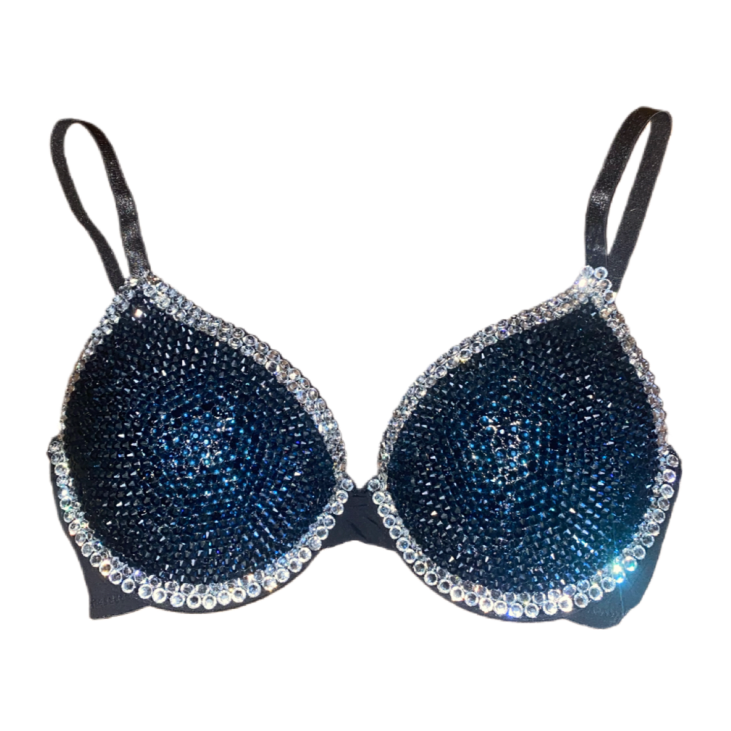 Montana Blue & Luxe Crystal Duo T-Shirt Bra In Black