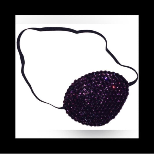 Amethyst Purple Fancy Crystal Eye Patch
