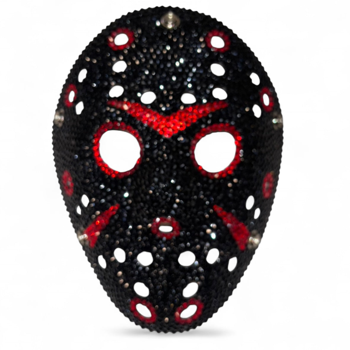Jason Hockey Mask In Jet Black Crystal