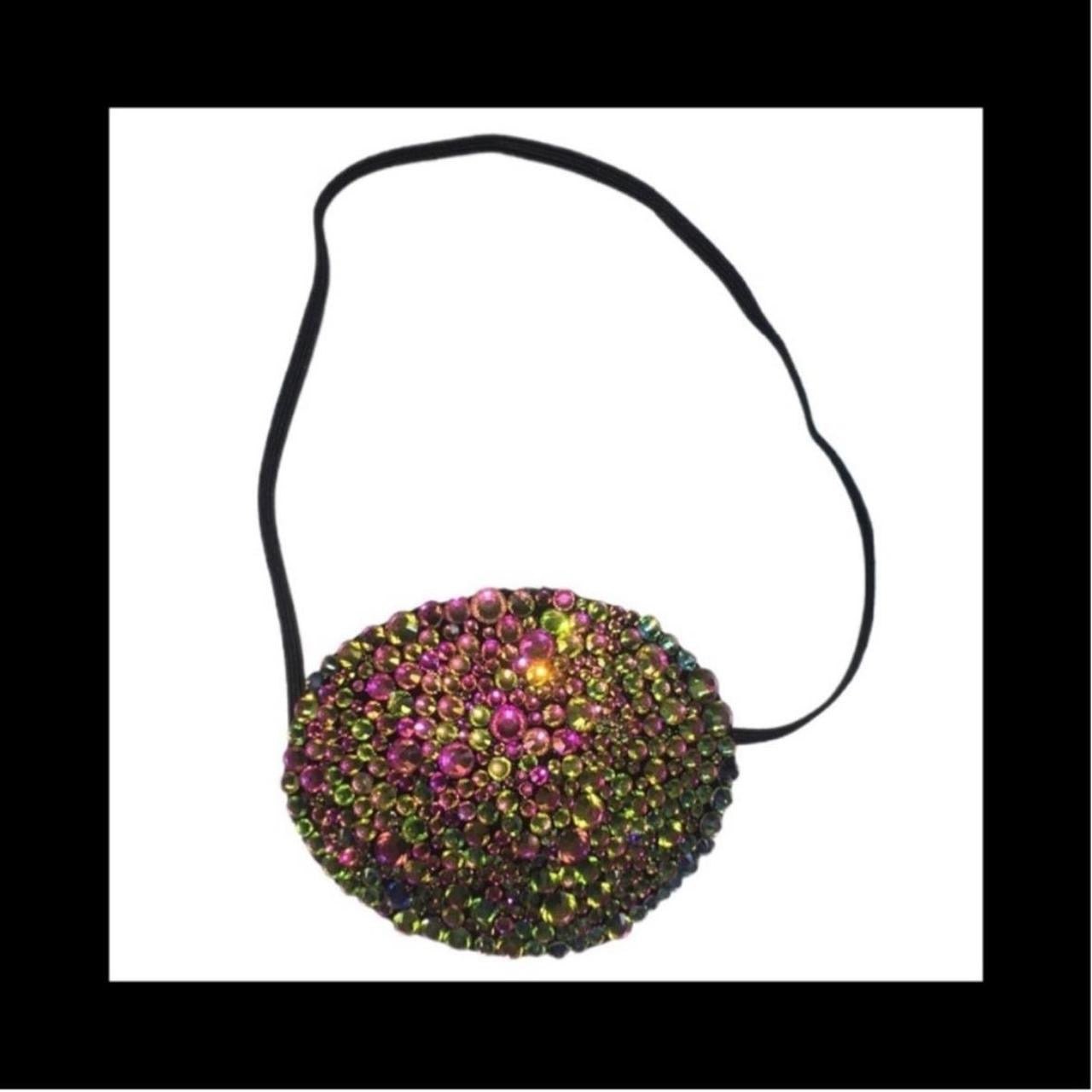 Ombre Rainbow Fancy Crystal Eye Patch
