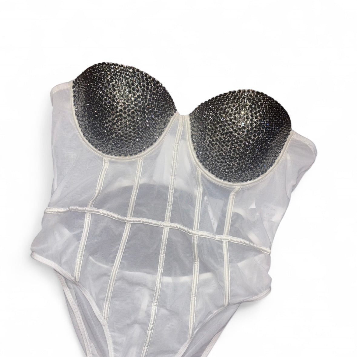 Black Diamond Crystal Rhinestone Corset
