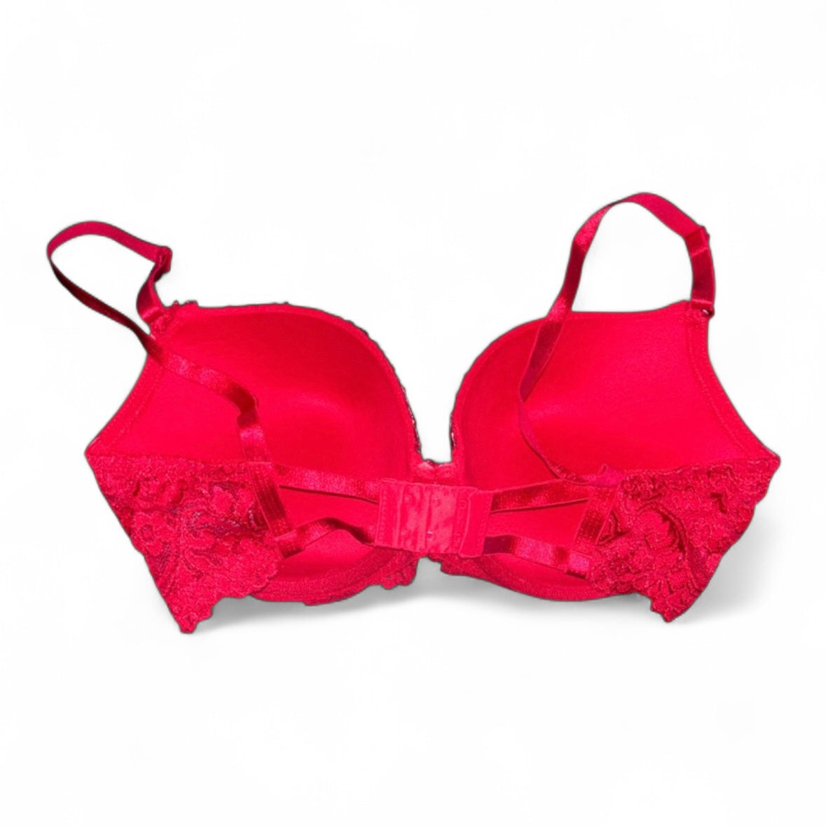 Fire Swirls Red Crystal AB Yellow Orange & Red  Bra Top Size 34DD