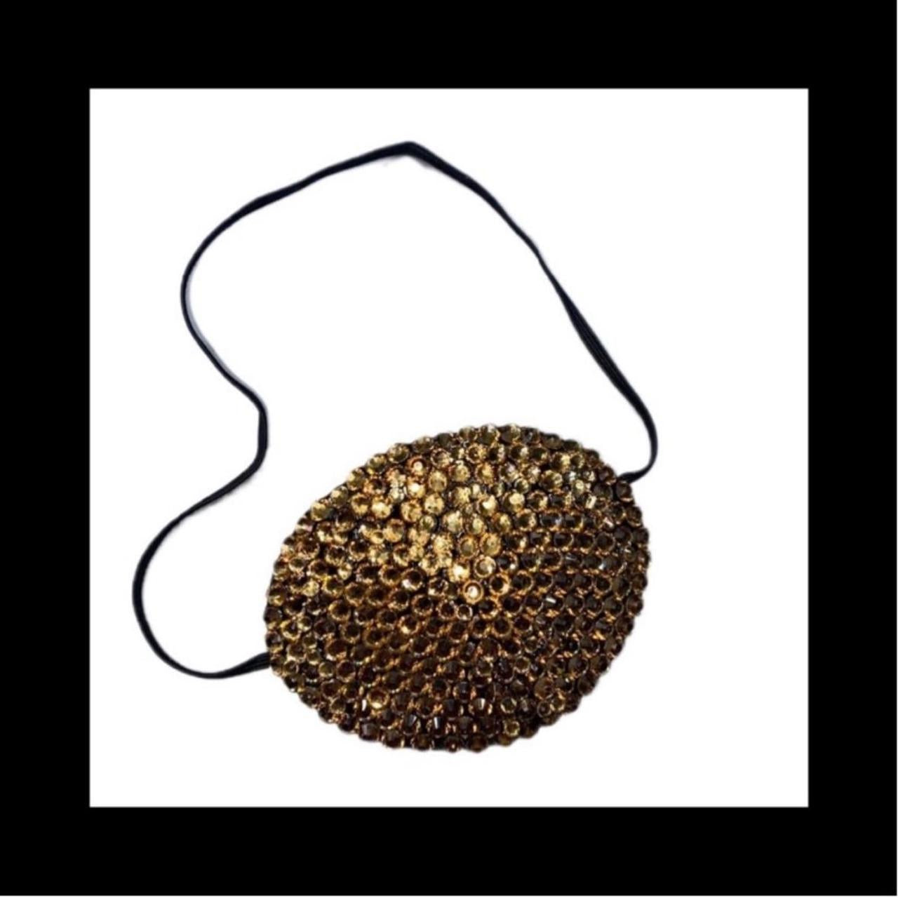 Light Topaz Gold Fancy Crystal Eye Patch