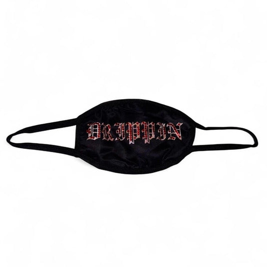 Horror Splash Drippin Rhinestone Mask