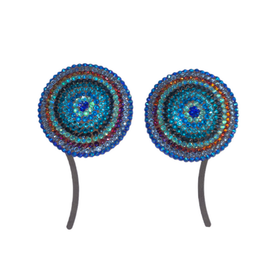 Blue Mix Luxe Crystal Pasties