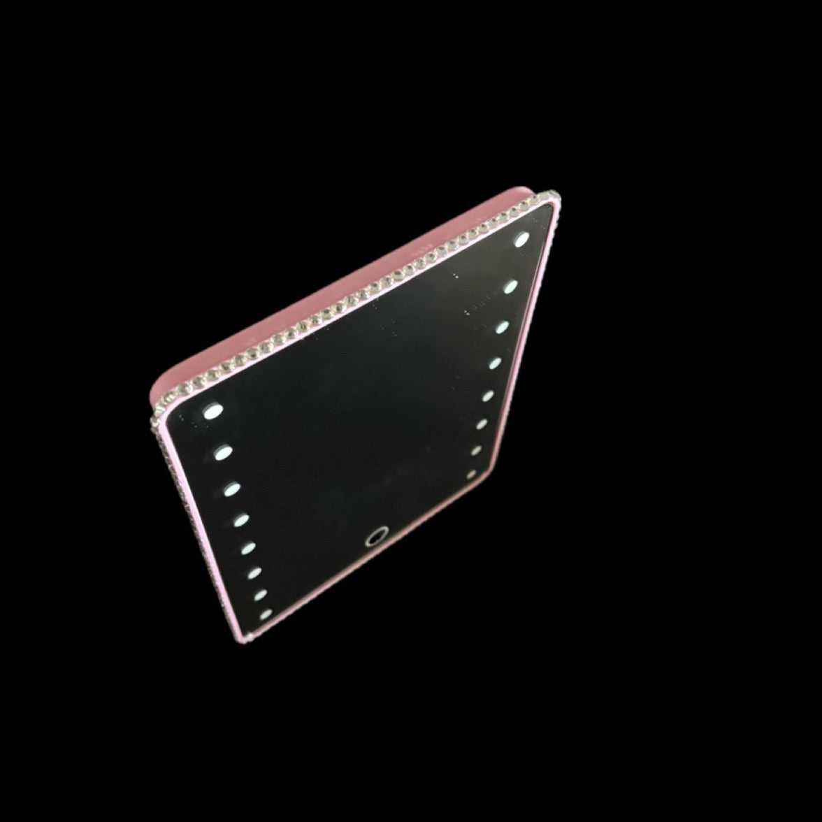 Pink Luxe Crystal Bling LED Mirror
