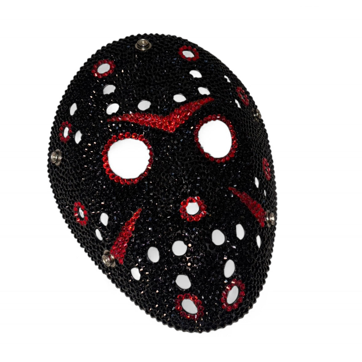 Jason Hockey Mask In Jet Black Crystal