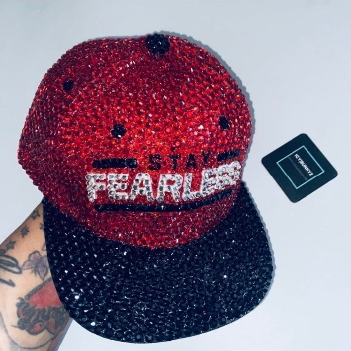 Nikki Bella Stay Fearless Full Rhinestone Hat