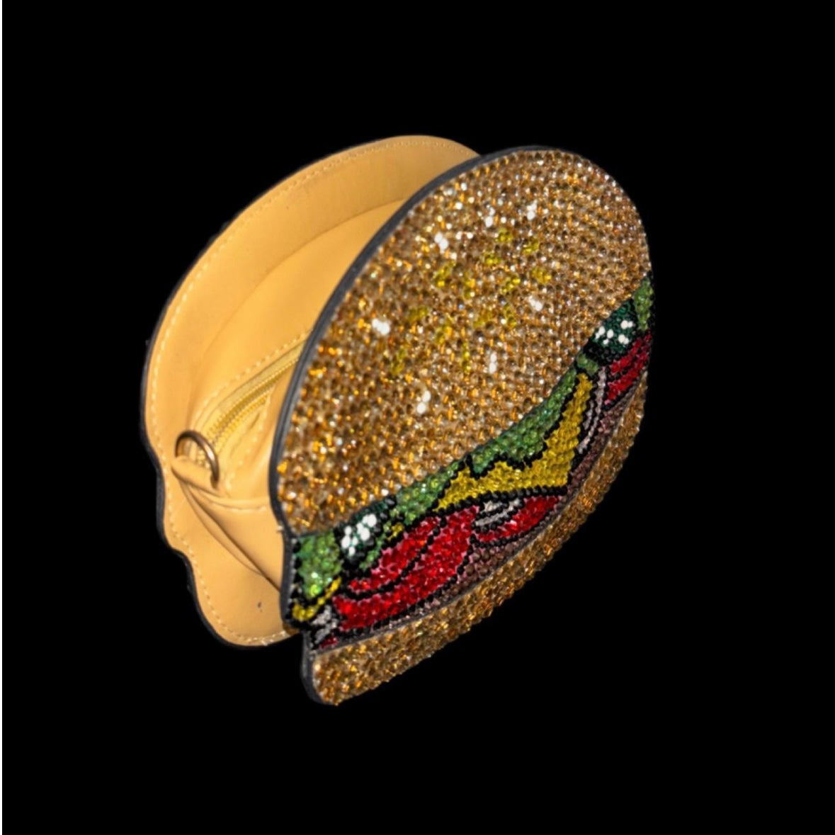 Cheeseburger Crossbody Clutch Bag