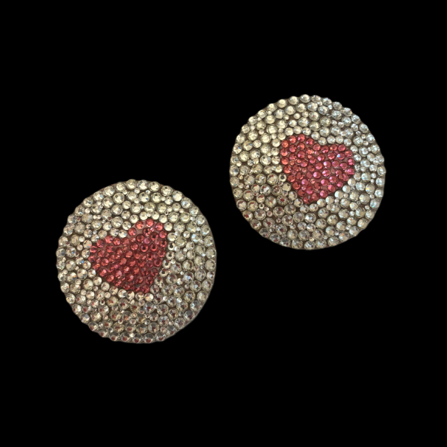 Rose Pink Hearts & Luxe Crystal Pasties