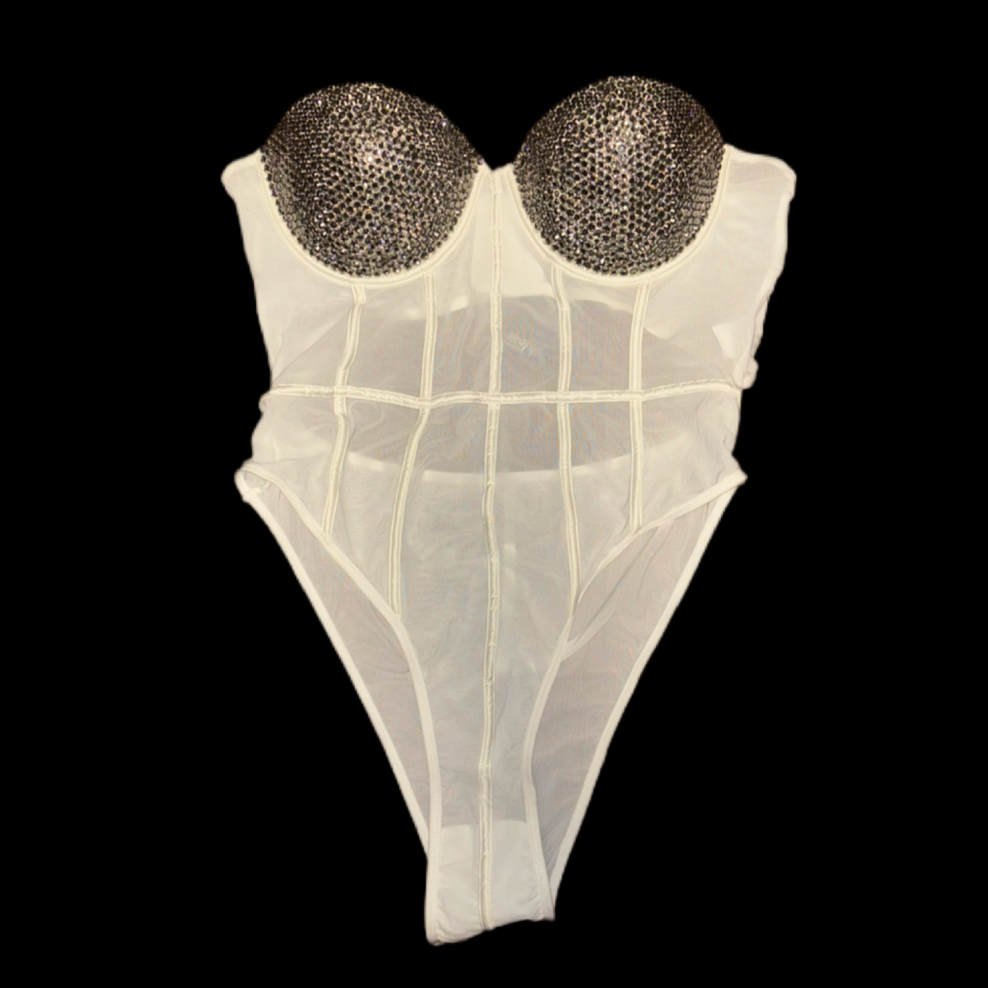 Black Diamond Crystal Rhinestone Corset