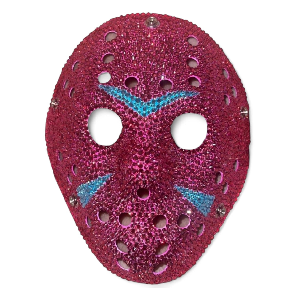 Jason Hockey Mask In Crystal Fuchsia Pink