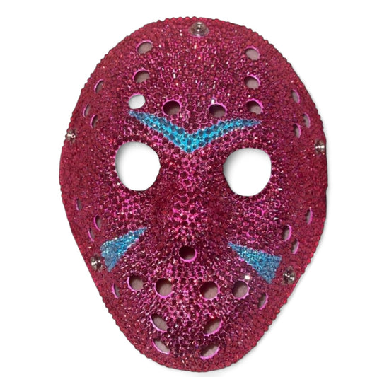 Jason Hockey Mask In Crystal Fuchsia Pink