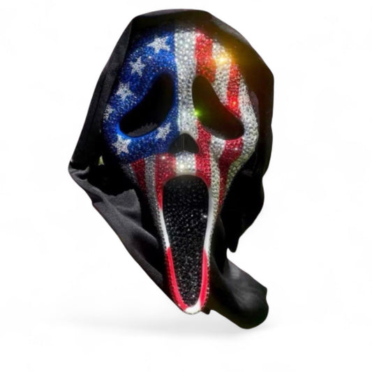 Ghost Face USA Purge Themed Crystal Mask