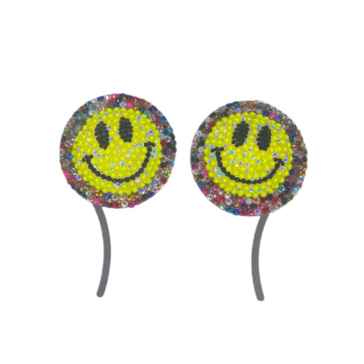 EDC Smiley Face Circles Luxe Crystal Pasties