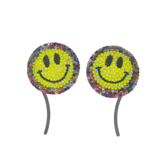 EDC Smiley Face Circles Luxe Crystal Pasties