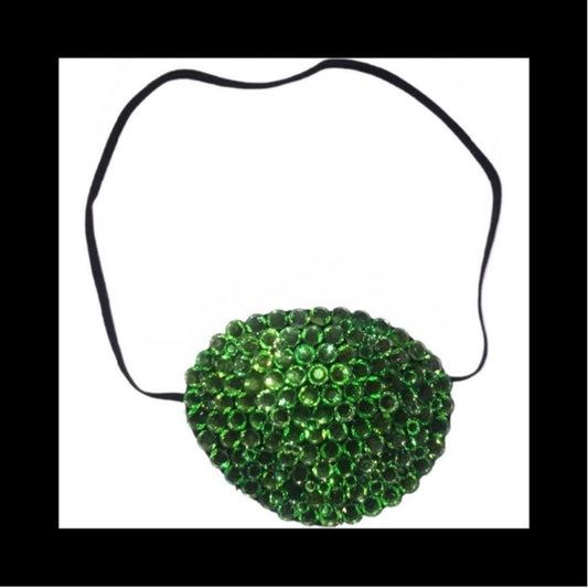 Peridot Green Fancy Crystal Eye Patch