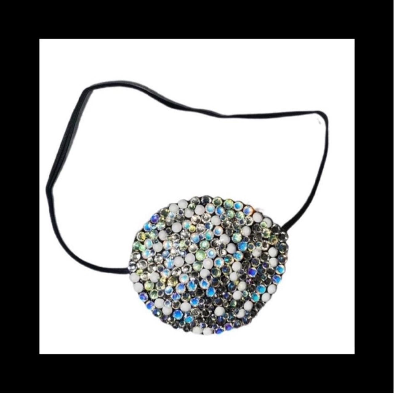 Vitrail White AB & Crystal Diamond Fancy Crystal Eye Patch