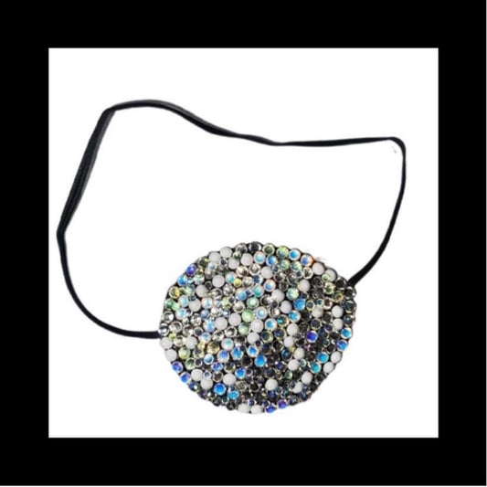 Vitrail White AB & Crystal Diamond Fancy Crystal Eye Patch