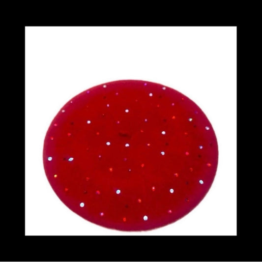 Beret Hat In Red With Red Tone Luxe Crystals