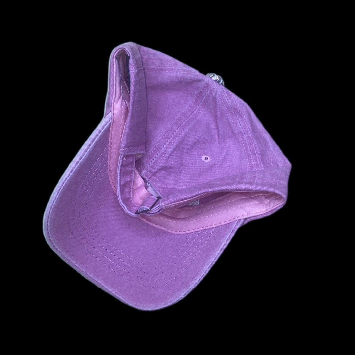 Luxe Crystal Bad Hair Day Light Pink Baseball Hat