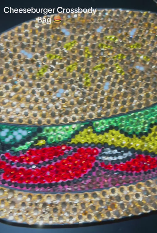 Cheeseburger Crossbody Clutch Bag